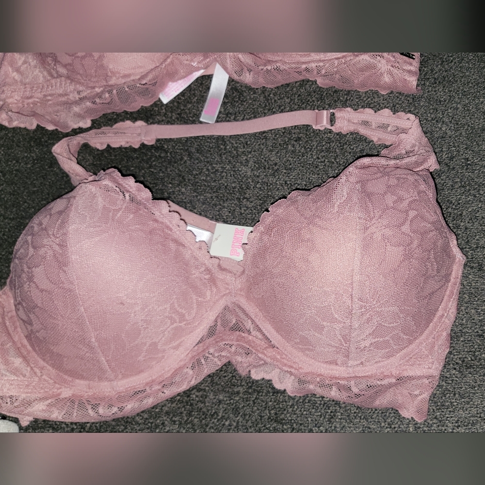 Victoria secret pink halter strap wired bra